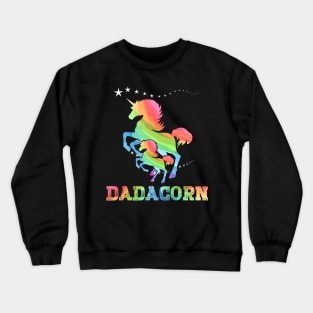 Dadacorn Muscle Unicorn Dad Baby Fathers Day funny Gift Crewneck Sweatshirt